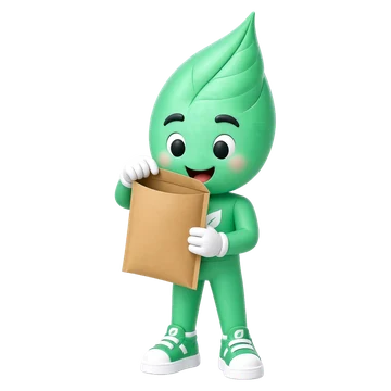 Minty posting a phone in a pack