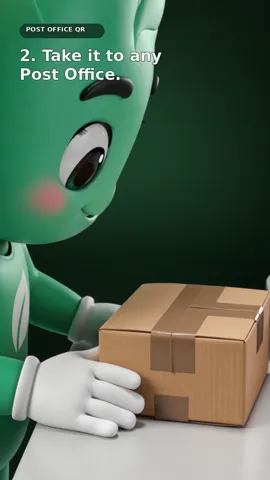 Minty taking a boxed phone to the Post Office
